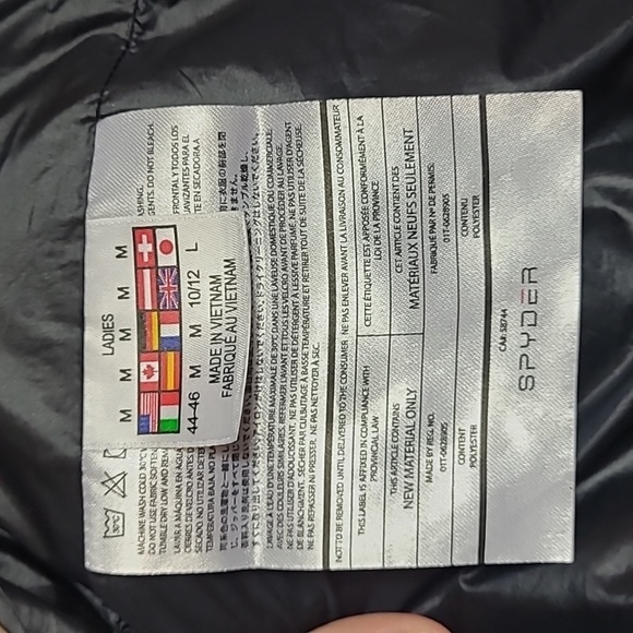 Spider women's geared synthetic down jacket size M - Picture 5 of 8